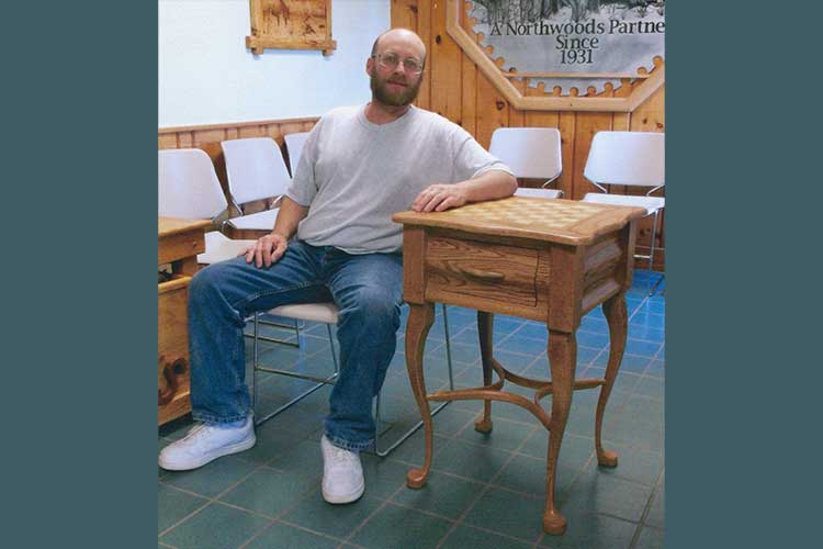 Picture of Oak Chess Table