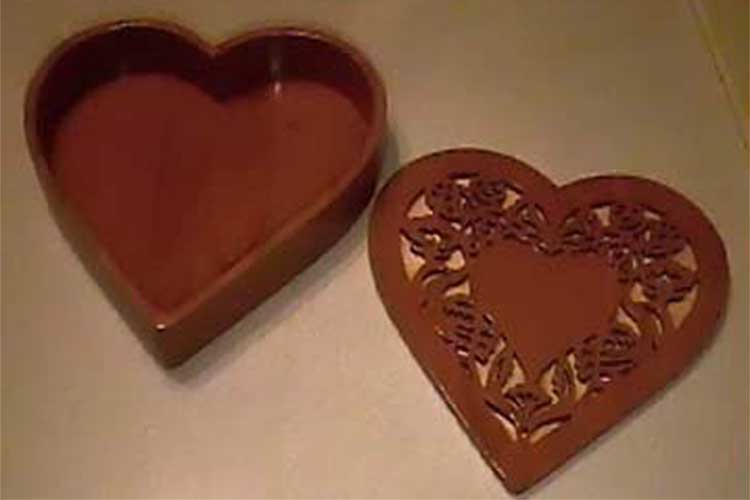 Picture of Fretwork Heart Box