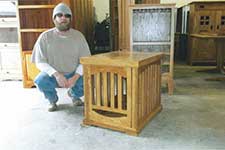 Image of Pet Kennel End-Table Detail